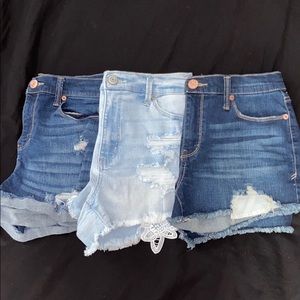 bundle of jean shorts